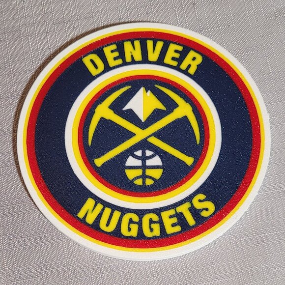 Denver Nuggets Coaster Set - 3D Printed - (Set of 4) - Picture 3 of 4